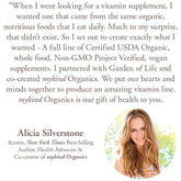 Mykind Organics Women's Multivitamin 40 Plus Health Support 120 Caps image 2